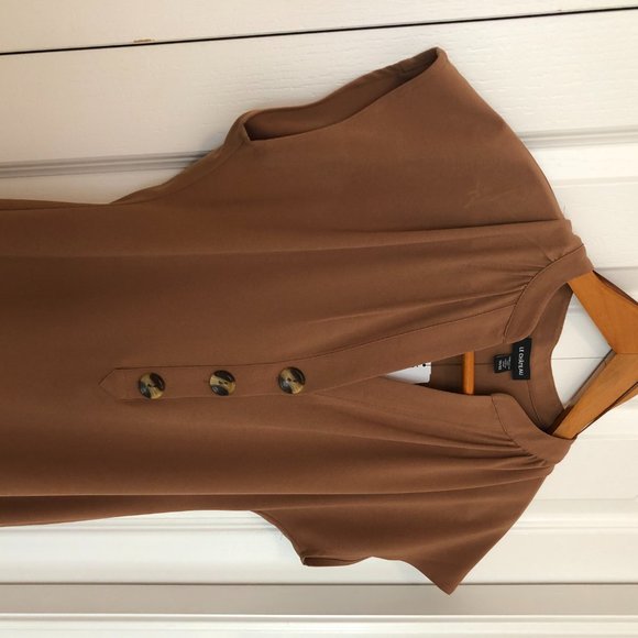 Crêpe de Chine V-Neck Tunic Dress - Picture 4 of 6